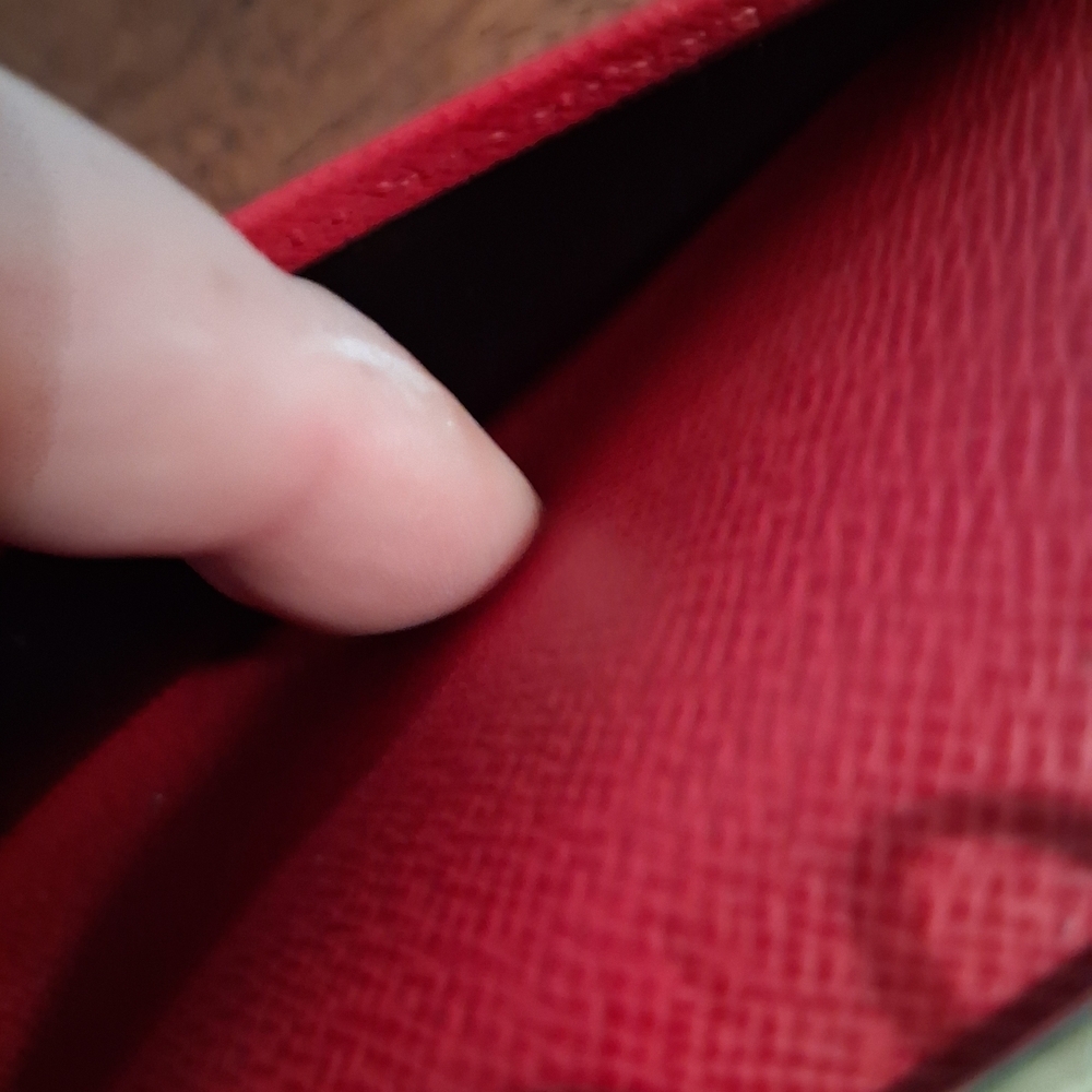 Red Textured Wallet - Picture 8 of 15